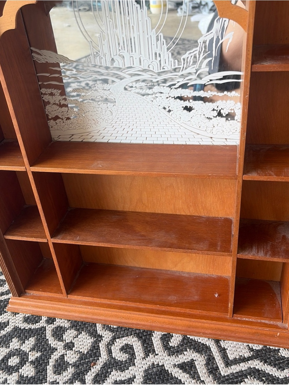 Wooden Shelf Organizer in Brown - Home Storage & Organization